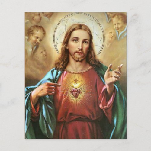 Sacred Heart Jesus Religious Traditional Catholic