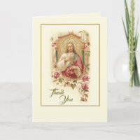 Sacred Heart Jesus Roses Appreciation Thank You