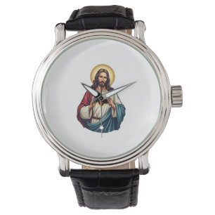 Sacred Heart Jesus Vintage Engraving Tee 2 Watch