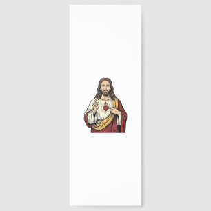 Sacred Heart Jesus Vintage Engraving Vector Art_1 Bookmarks