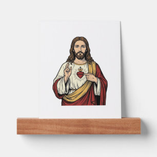 Sacred Heart Jesus Vintage Engraving Vector Art_1 Picture Ledge