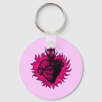 Sacred Heart Key Chain by agiftfromgod at Zazzle