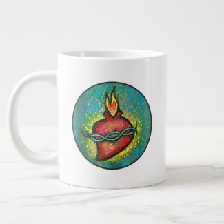 Sacred Heart Melissa Campagnoli Giant Coffee Mug