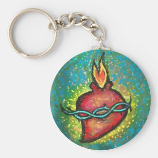 Sacred Heart Melissa Campagnoli Keychain