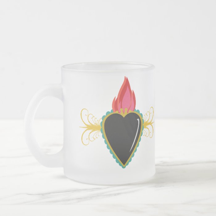 Sacred Heart Milagro with Flourishes Custom Cup Coffee Mugs