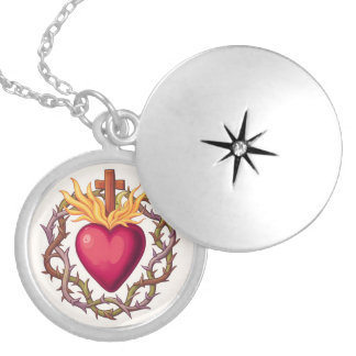 Sacred Heart necklace during, pendant necklace