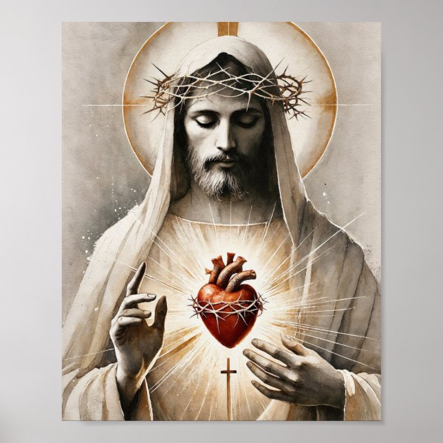 Sacred Heart of Christ Poster (Front)