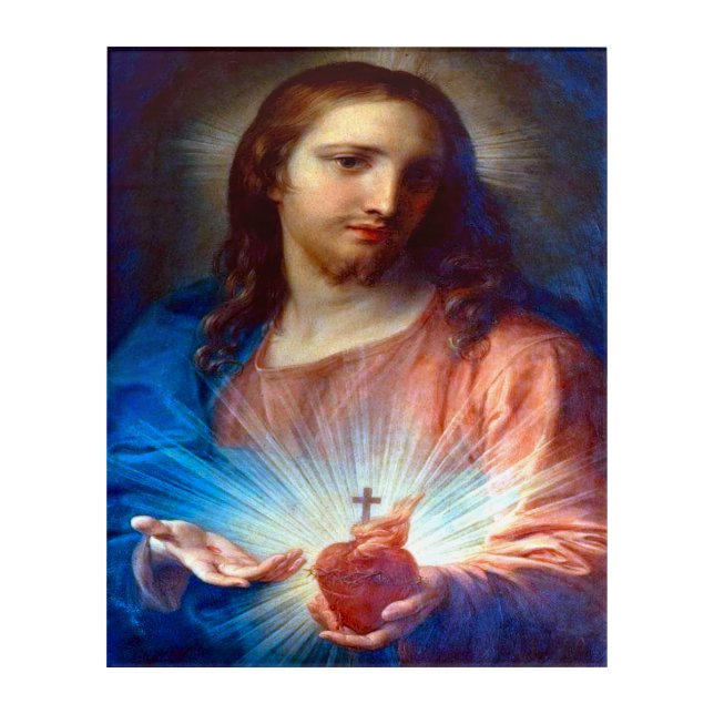 Sacred Heart of Jesus Acrylic Print (Front)