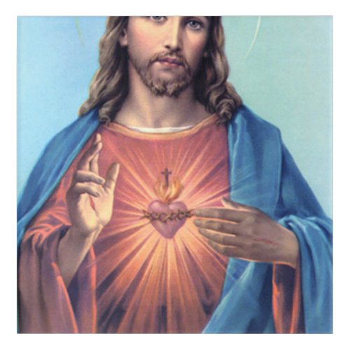 Sacred Heart Of Jesus Acrylic Print