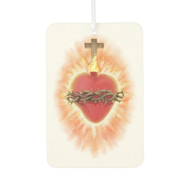 Sacred Heart of Jesus Air Freshener (Front)