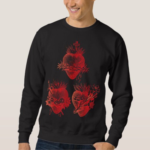 Sacred Heart of Jesus and Immaculate Heart of Mary Sweatshirt