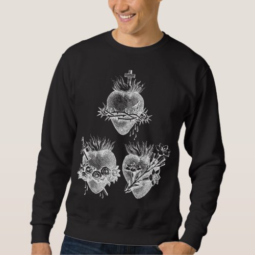 Sacred Heart of Jesus and Immaculate Heart of Mary Sweatshirt