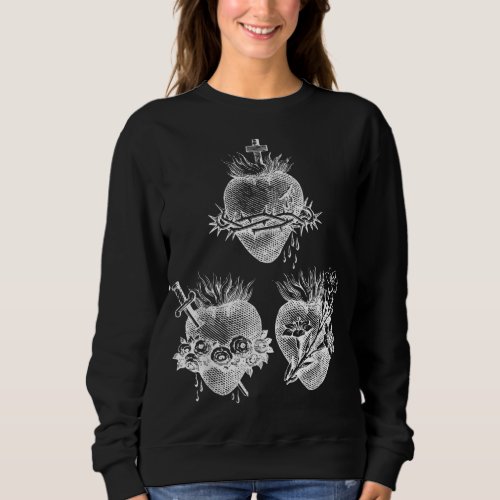 Sacred Heart of Jesus and Immaculate Heart of Mary Sweatshirt