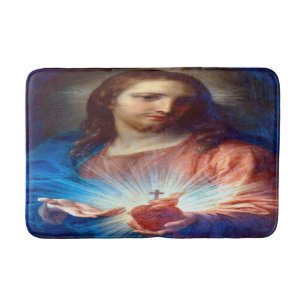 Sacred Heart of Jesus Bath Mat