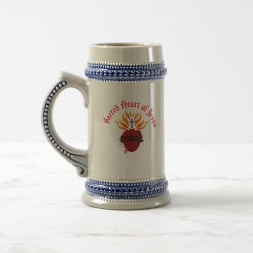 Sacred Heart of Jesus Beer Stein