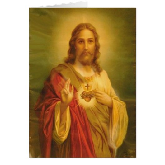 Sacred Heart of Jesus Blessing Cards (Front)