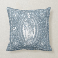 Sacred Heart of Jesus Blue White Elegant