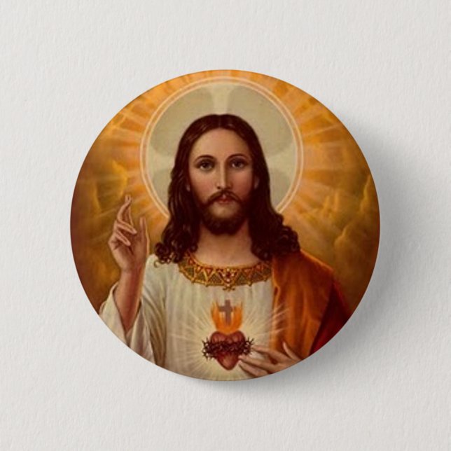 Sacred Heart of Jesus Button (Front)