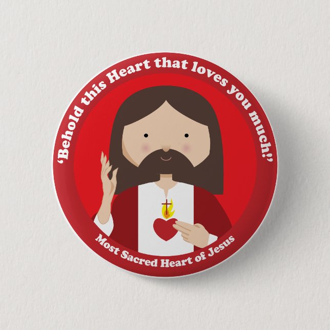Sacred Heart of Jesus Button (Front)