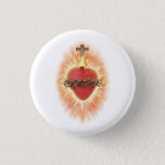 Sacred Heart Of Jesus  Button at Zazzle