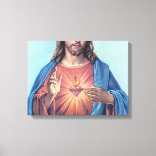 Sacred Heart Of Jesus Canvas Print