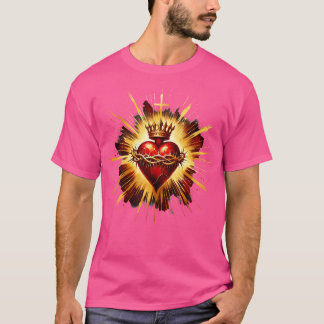 Sacred Heart Of Jesus Catholic Devotion Faith T-Shirt