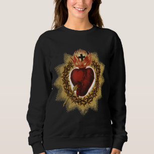 Sacred Heart of Jesus Catholic Devotion Sweatshirt