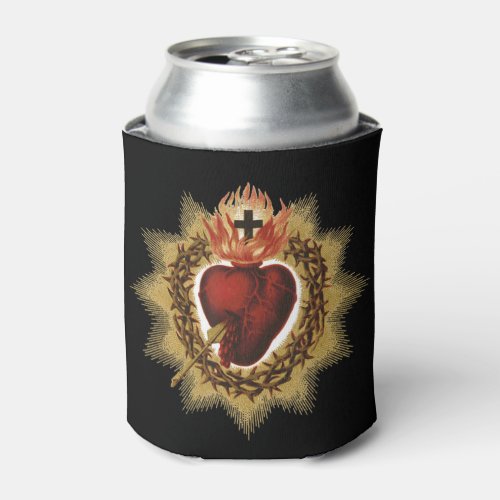 Sacred Heart of Jesus Catholic Devotion T_ShirtThe Can Cooler