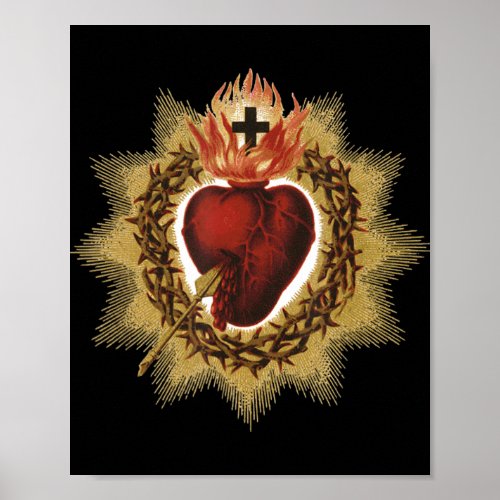 Sacred Heart of Jesus Catholic Devotion T_ShirtThe Poster