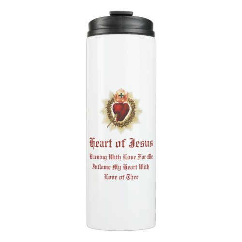 Sacred Heart of Jesus Catholic Thermal Tumber Thermal Tumbler