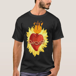 Sacred Heart Of Jesus Catholic Traditional Latin M T-Shirt