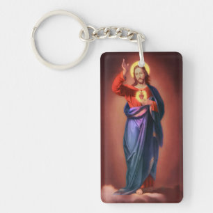 Sacred Heart of Jesus Christ Keychain