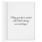 Sacred Heart of Jesus Christmas Floral Wreath (Inside (Right))