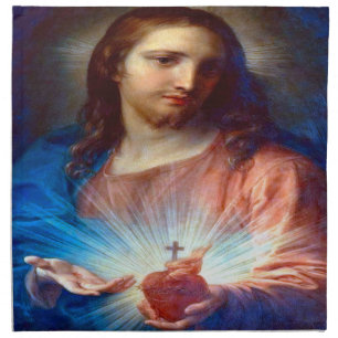 Sacred Heart of Jesus Cloth Napkin