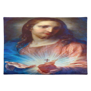Sacred Heart of Jesus Cloth Placemat