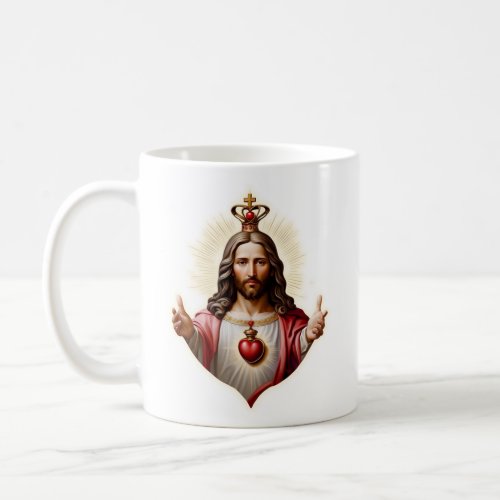 sacred heart of jesus  coffee mug