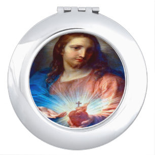 Sacred Heart of Jesus Compact Mirror