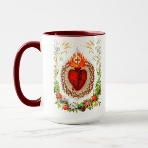 Sacred Heart of Jesus Detente Orthodox Icon Mug