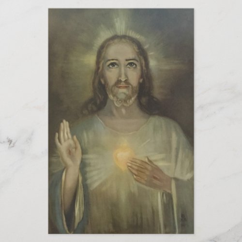 Sacred Heart of Jesus Enthronement Stationery