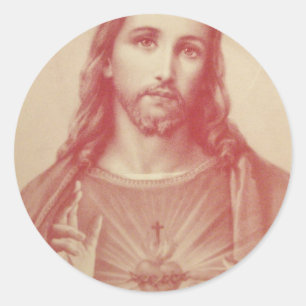 Sacred Heart of Jesus, Have Mercy on Us ! Classic Round Sticker