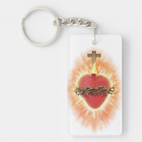 Sacred Heart of Jesus Holidays Keychain