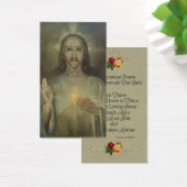 Sacred Heart of Jesus Holy Card w/prayer (Desk)
