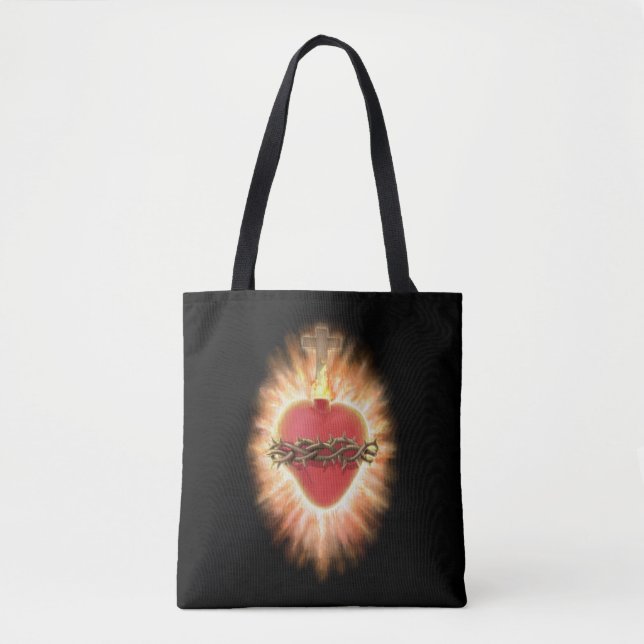 Sacred Heart of Jesus Hope Tote Bag (Front)