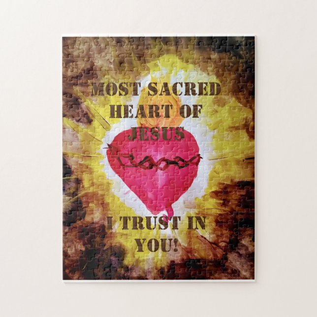 Sacred Heart of Jesus Inspirational Jigsaw Puzzle (Vertical)