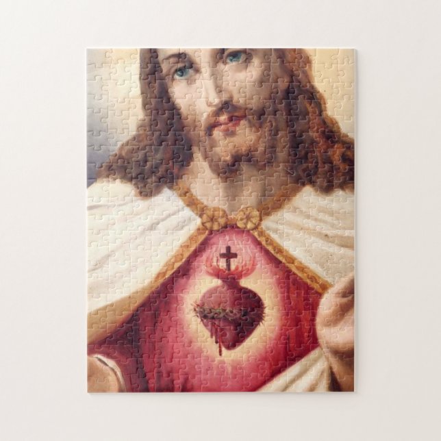 Sacred Heart Of Jesus Jigsaw Puzzle (Vertical)