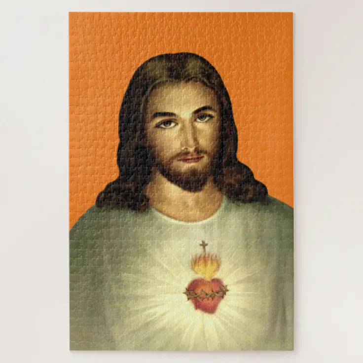 Sacred Heart of Jesus Jigsaw Puzzle | Zazzle