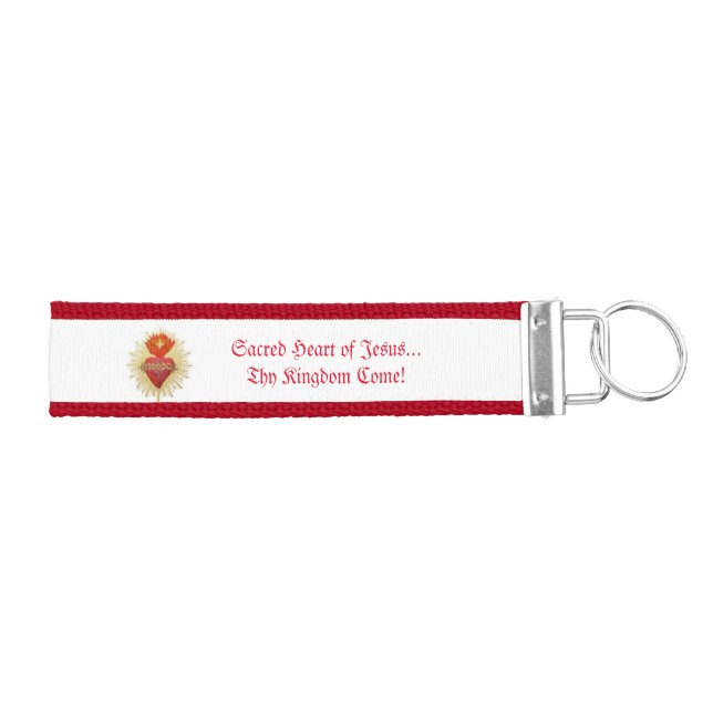 Sacred Heart of Jesus Keychain (Keys on Right)