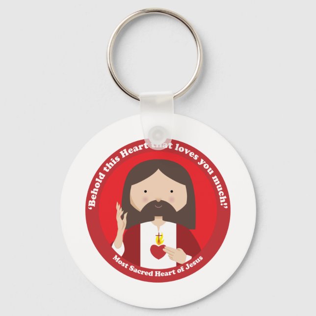 Sacred Heart of Jesus Keychain (Front)