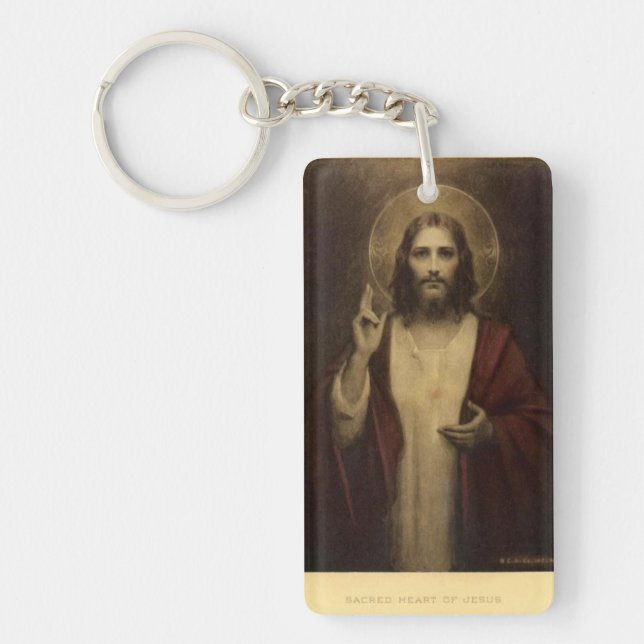 Sacred Heart of Jesus Keychain (Front)