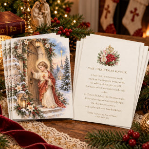 Sacred Heart of Jesus Knocking at the Door Note Card